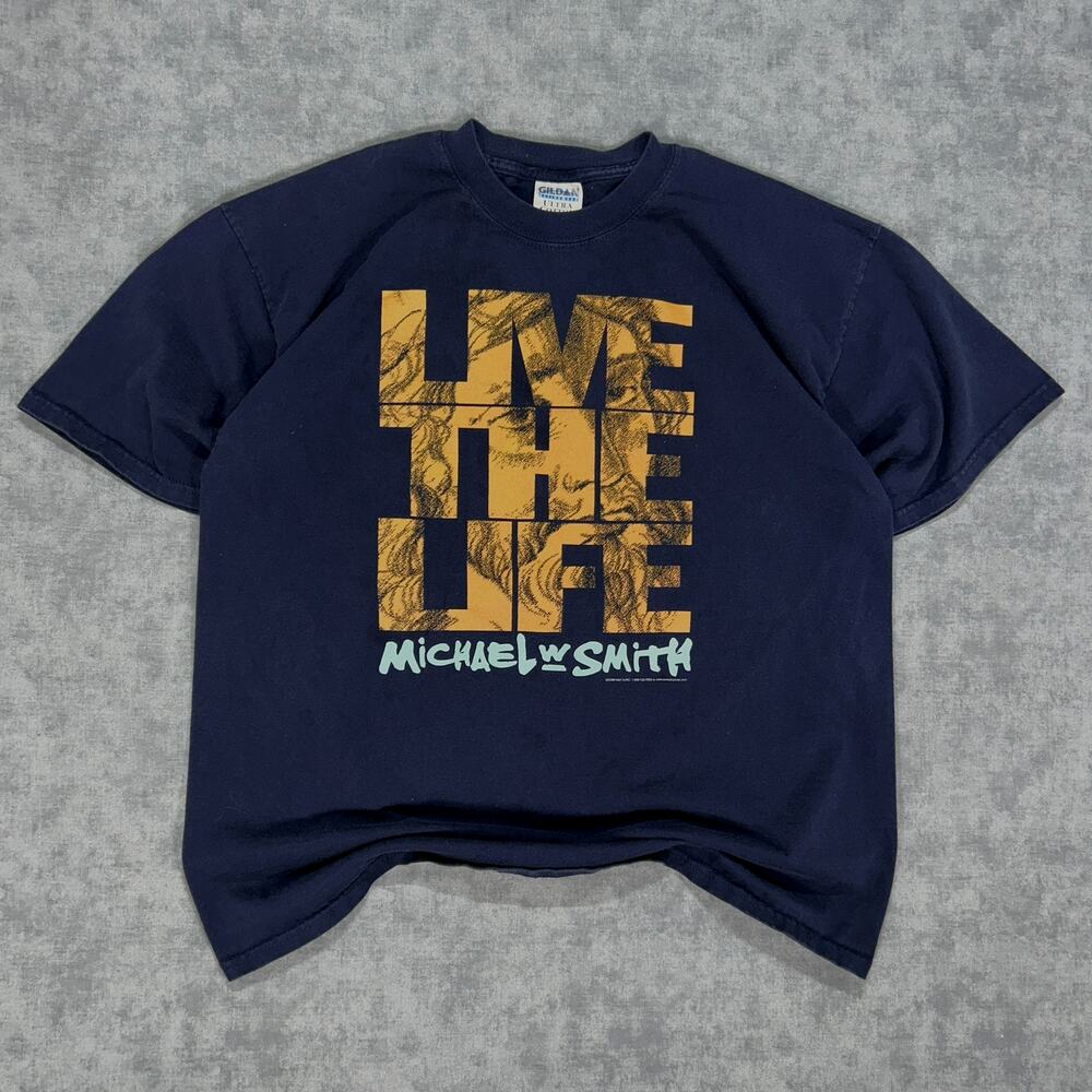 VTG Gildan Live the Life Michael W Smith Tour merch graphic tshirt mens XL